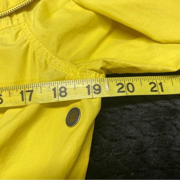 Eileen Fisher Anorak Rain Jacket Women’s SP Yellow Double Zipper Pockets - Picture 11 of 15